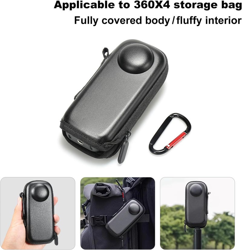 Vasgather Camera Accessory Kit for Insta 360 X4 - Lens Guards, Silicone Case, Camera Case,Screen Protectors (Black, Unisex) - Image 5